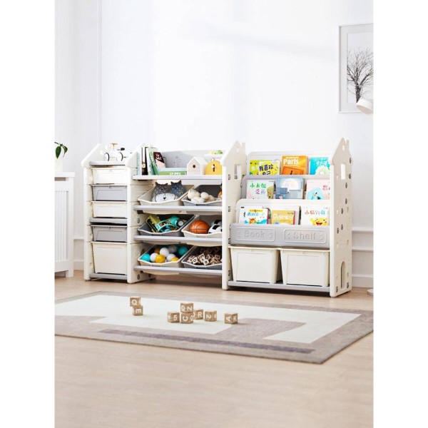 Фото - Стеллаж для игрушек и книг Mealux Line White (KD-E196  White)