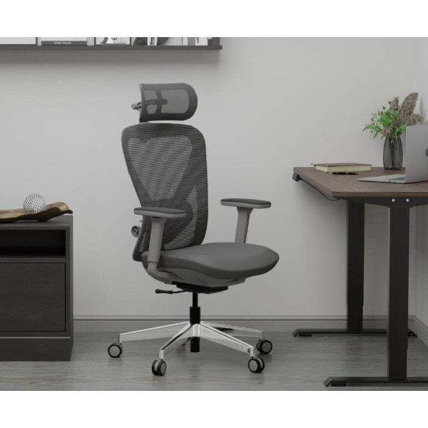 Фото - Кресло офисное Mealux Q1 Air Fabric Grey (HF Q-1 F/G)