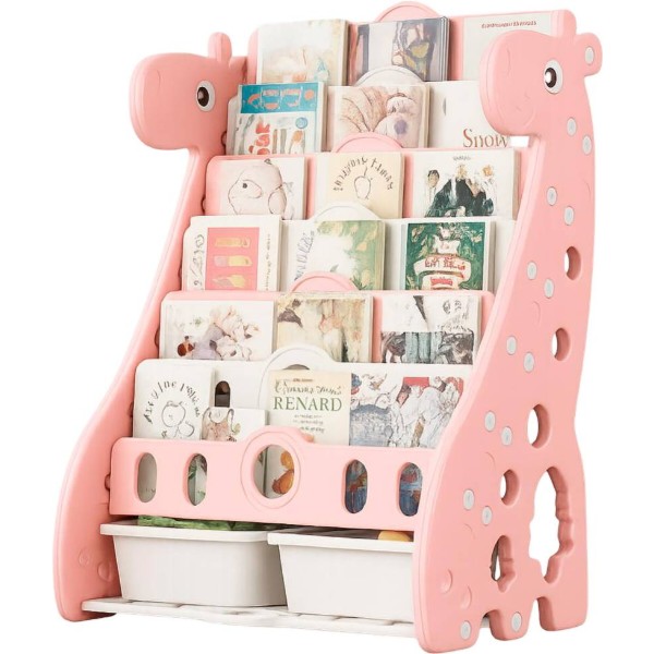 Фото - Стеллаж для игрушек и книг Mealux Raffo Pink (KD-E042 Pink)