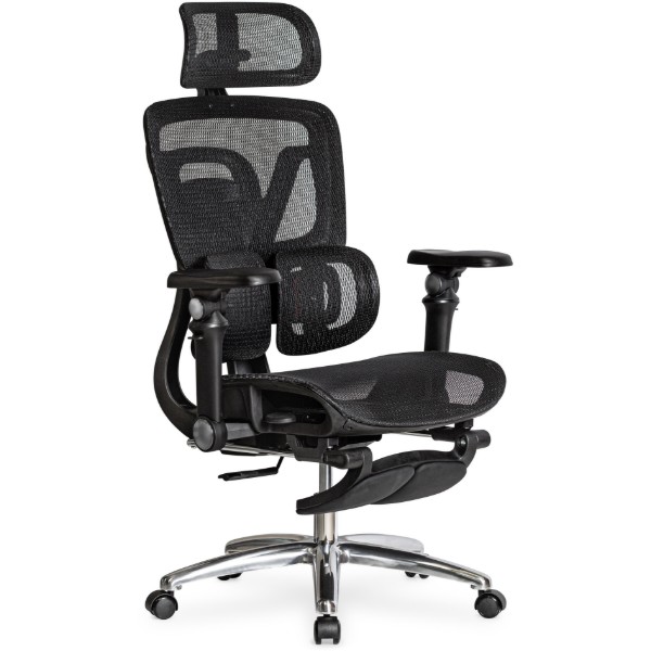 Фото - Крісло офісне Mealux S2 Air Plus Black (HF-S2 M/B)