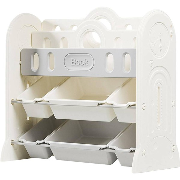 Фото - Стеллаж для игрушек и книг Mealux Slotto Grey (KD-E121 Grey)