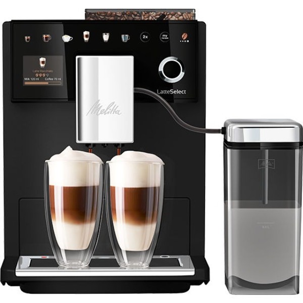 Фото - Кофемашина Melitta Latte Select frosted Black (F630-212)