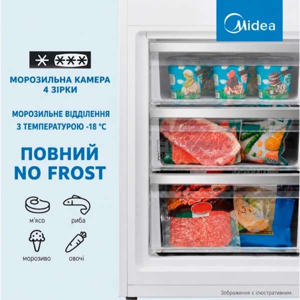 Фото - Холодильник Midea MDRB380FGE02A