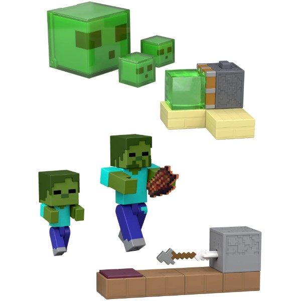 Фото - Колекційна фігурка Minecraft Активні пригоди Minecraft в асортименті (JKK00)