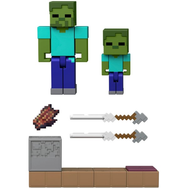 Фото - Колекційна фігурка Minecraft Активні пригоди Minecraft в асортименті (JKK00)