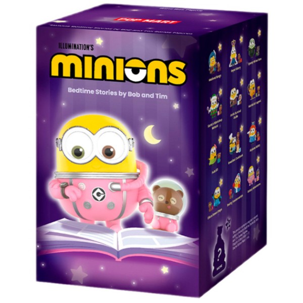 Фото - Ігрова фігурка-сюрприз Pop Mart Minions bedtime stories by Bob and Tim (MBBT-01)