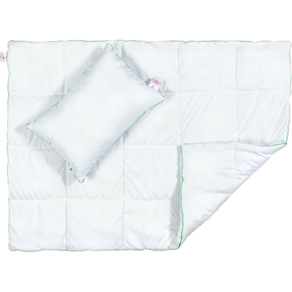 Фото - Набір дитячий ковдра + подушка MirSon Еко Eco-Soft Демі 110x140 см + 40x60 см (2200000624468) Фото - Набір дитячий ковдра + подушка MirSon Еко Eco-Soft Демі 110x140 см + 40x60 см (2200000624468)