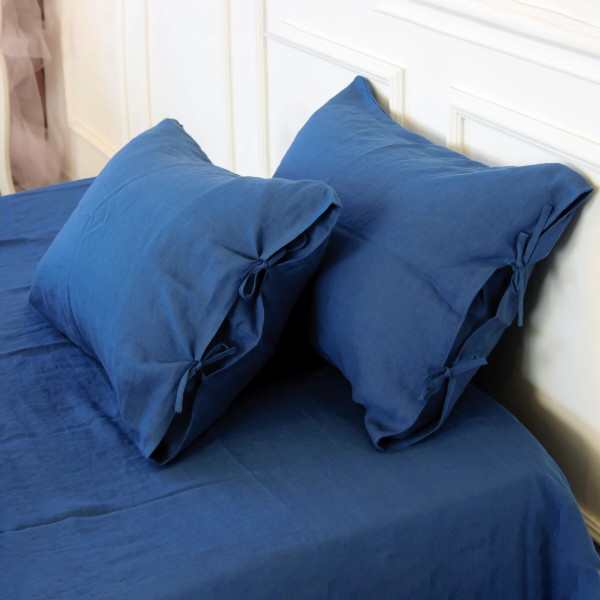 Фото - Простирадло односпальне MirSon Organic Natural Line Bluebottle 110х160 см (2200007088881)