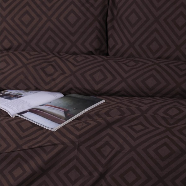 Фото - Комплект постельного белья MirSon Бязь 17-0624 Geometry Brown 160х220 (2200008204488)