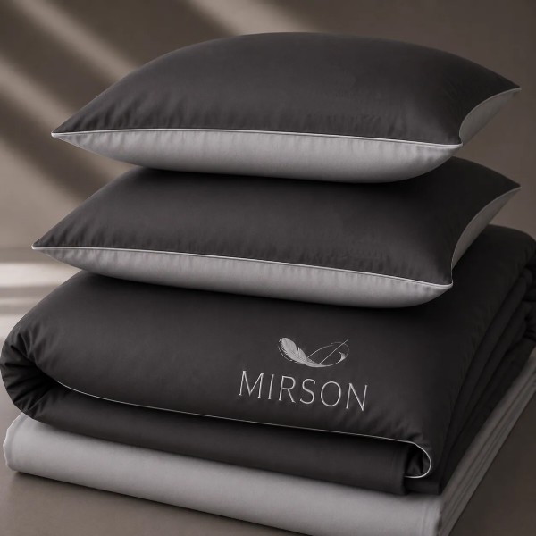 Фото - Комплект постільної білизни MirSon Сатин 0251+0240 Smoke Corner 2x143x210 см (2200008709709) Фото - Комплект постільної білизни MirSon Сатин 0251+0240 Smoke Corner 2x143x210 см (2200008709709)