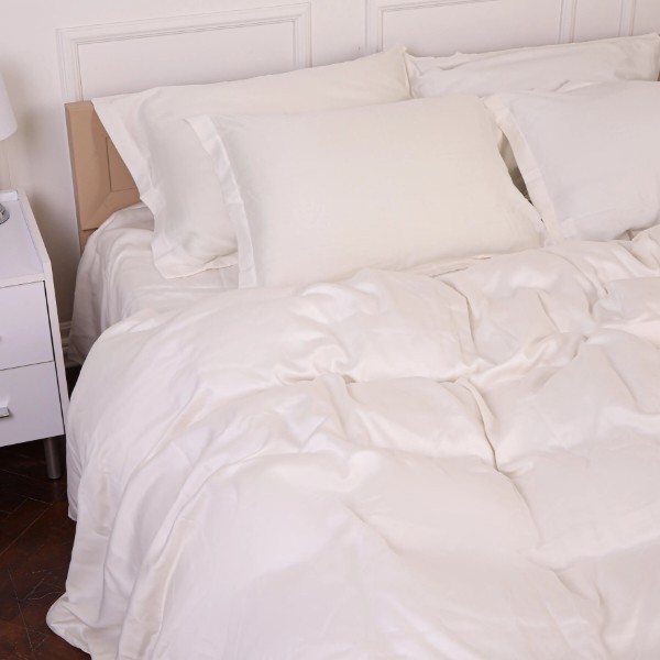 Фото - Комплект постельного белья детский MirSon Tencel №01 White 110х140 (2200009368493)