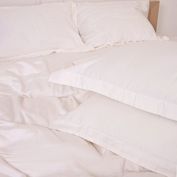 Фото - Комплект постельного белья детский MirSon Tencel №01 White 110х140 (2200009368493)