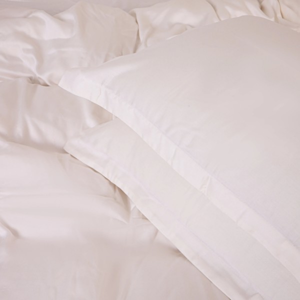 Фото - Комплект постельного белья детский MirSon Tencel №01 White 110х140 (2200009368493)