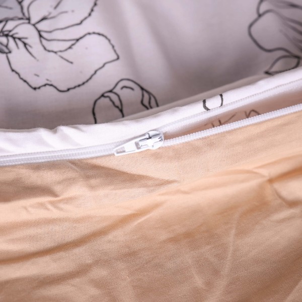 Фото - Комплект постельного белья MirSon 2x143x210 см Поплін 00-2 Beige Flowers (2200009700293)