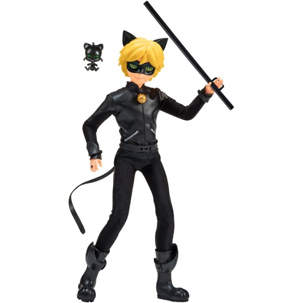 Фото - Коллекционная фигурка Miraculous 'Леди Баг и Супер-Кот'' S2 Супер-Кот с аксессуарами 27 см (50002)