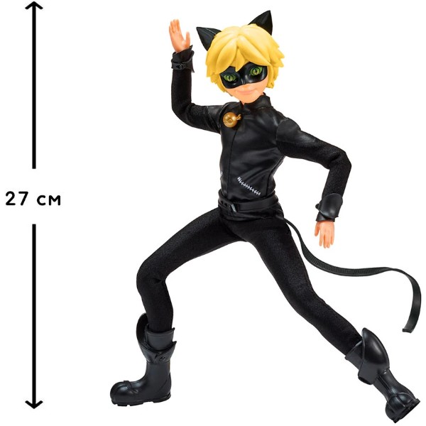 Фото - Коллекционная фигурка Miraculous 'Леди Баг и Супер-Кот'' S2 Супер-Кот с аксессуарами 27 см (50002)