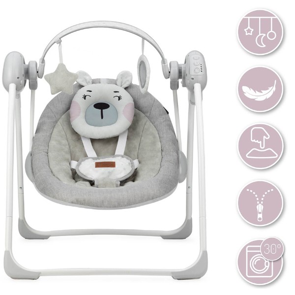 Фото - Кресло-шезлонг MoMi LISS Bear Pink (BULE00014)