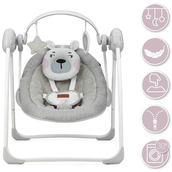 Фото - Кресло-шезлонг MoMi LISS Bear Pink (BULE00014)