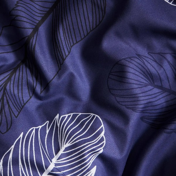 Фото - Комплект постільної білизни Moon&Star Мікросатин Premium «Night Feathers» 175х210 наволочки 2х40х60 (MS-820007950)
