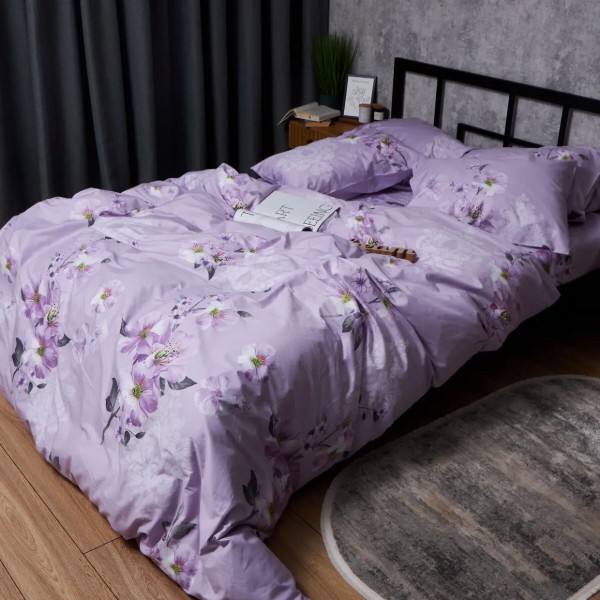 Фото - Простынь евро Moon&Star 200х220 + 2 наволочки 40х60 Satin Elite Floral Mist (MS-880000618)