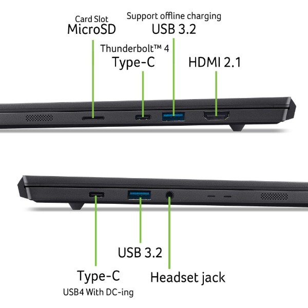 Фото - Ноутбук ігровий Acer Predator Triton 14 AI PT14-52T-91B4 (NH.U0GEU.004) Charcoal Black