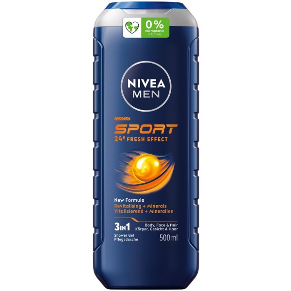 Фото - Гель для душа NIVEA спорт свеж д/тела обл и вол 500 мл (4005808782734)