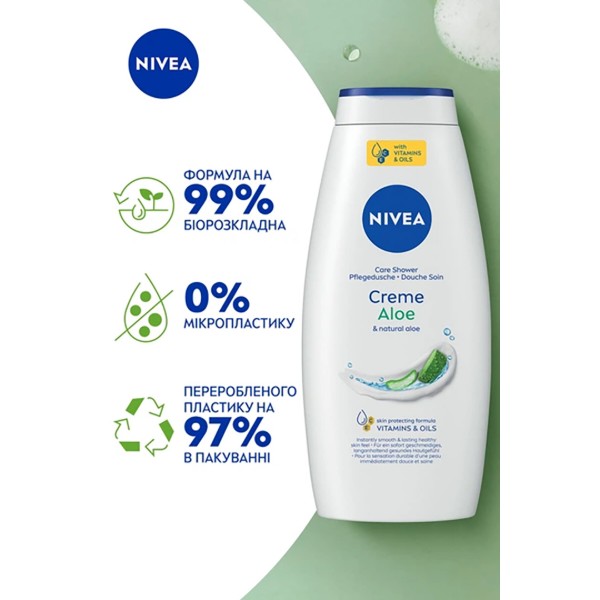 Фото - Гель для душа NIVEA shower крем и алоэ 750 мл (4005900648181)