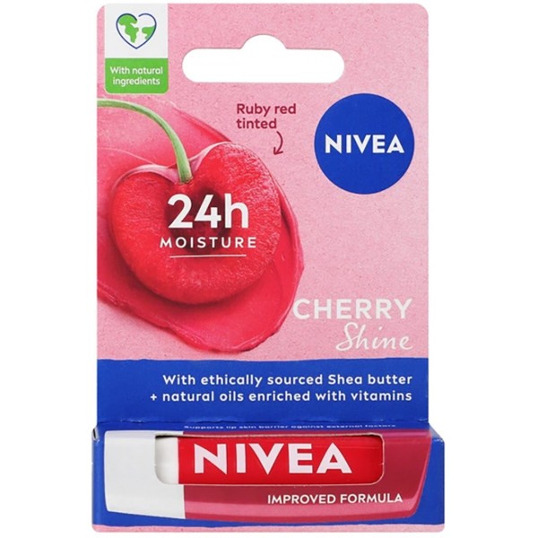 Фото - Бальзам для губ NIVEA lip care вишневе сяйво 4,8 г (4006000002071) Фото - Бальзам для губ NIVEA lip care вишневе сяйво 4,8 г (4006000002071)