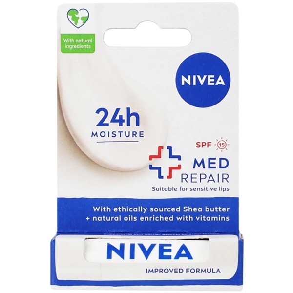 Фото - Бальзам для губ NIVEA lip care Med Repair 4,8 г (4006000002118) Фото - Бальзам для губ NIVEA lip care Med Repair 4,8 г (4006000002118)