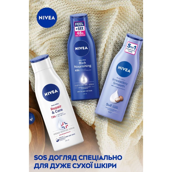 Фото - Лосьйон для тіла NIVEA відновлення та догляд sos 250 мл (4006000029917)