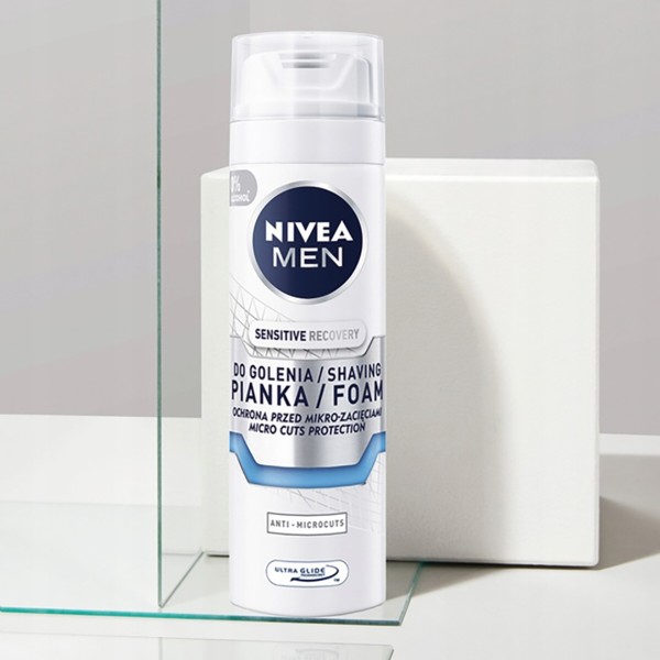 Фото - Піна для гоління NIVEA for men д/чутл шкіри відн 200 мл (5900017061184)