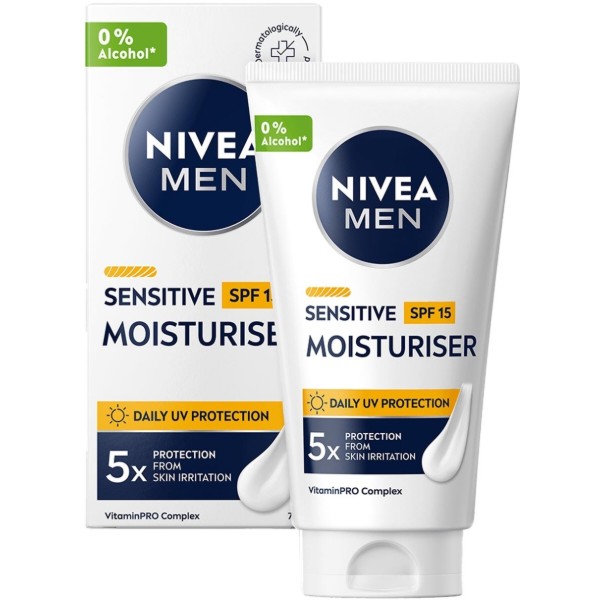 Фото - Крем для обличчя NIVEA for men д/чутл шк з SPF 15 захистом 75 мл (5900017099026)