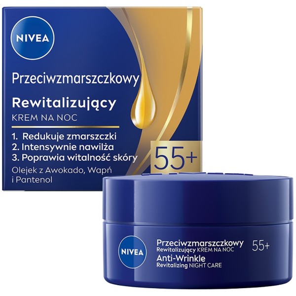 Фото - Крем для обличчя NIVEA visage ніч пр зморш+ревіт 55+ 50 мл (5900017103099) Фото - Крем для обличчя NIVEA visage ніч пр зморш+ревіт 55+ 50 мл (5900017103099)