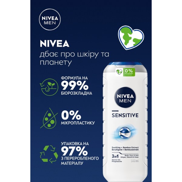 Фото - Гель для душу NIVEA sensitive 500 мл (9005800286570)