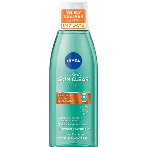 Фото - Тонік для обличчя NIVEA нормалізуючий derma skin clear 200 мл (9005800361536) Фото - Тонік для обличчя NIVEA нормалізуючий derma skin clear 200 мл (9005800361536)
