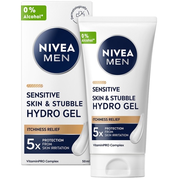 Фото - Гель для бритья NIVEA for men для чутливої шкіри та щетини 50 мл (9005800377377)