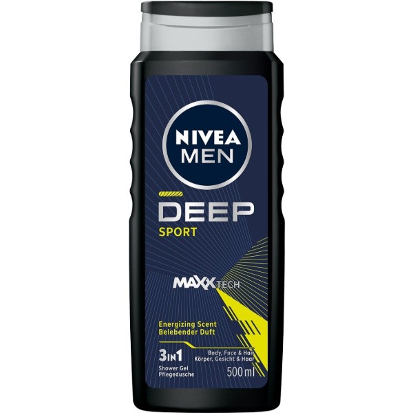Фото - Гель для душа NIVEA deep sport 3в1 500 мл (9005800379401)