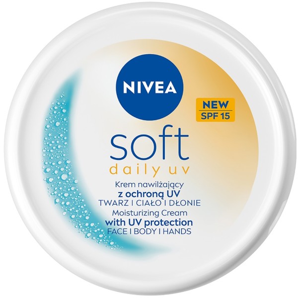 Фото - Крем для обличчя NIVEA soft щоденний зволож з SPF15 100 мл (9005800388267)