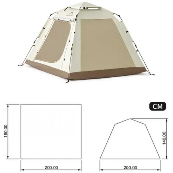 Фото - Тент Naturehike CNK2450WS021 Beige (6976023922664)