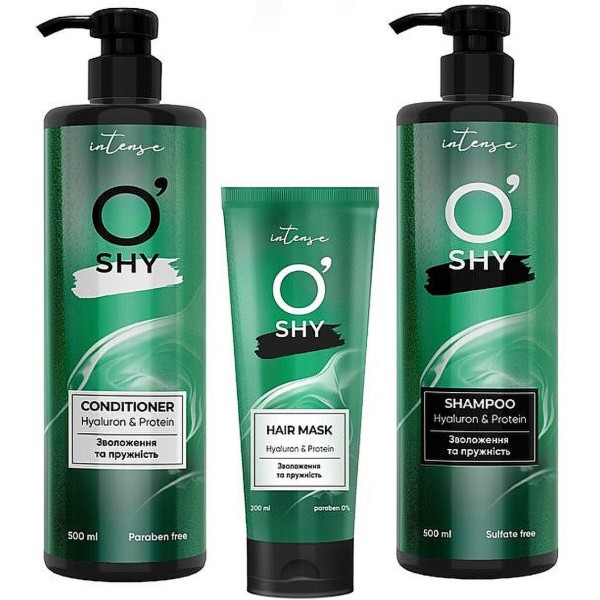 Фото - Подарунковий набір для догляду за волоссям O'Shy Intense HYALURON&PROTEIN (4802370056184)