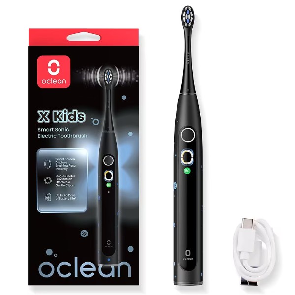 Фото - Зубная щетка электрическая Oclean X Kids Electric Toothbrush Black (6970810557206) Фото - Зубная щетка электрическая Oclean X Kids Electric Toothbrush Black (6970810557206)