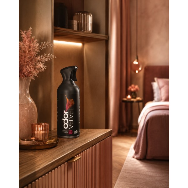 Фото - Освежитель воздуха аэрозольный Odor Premium Velvet 250 мл парфюмированный (4820086524414)