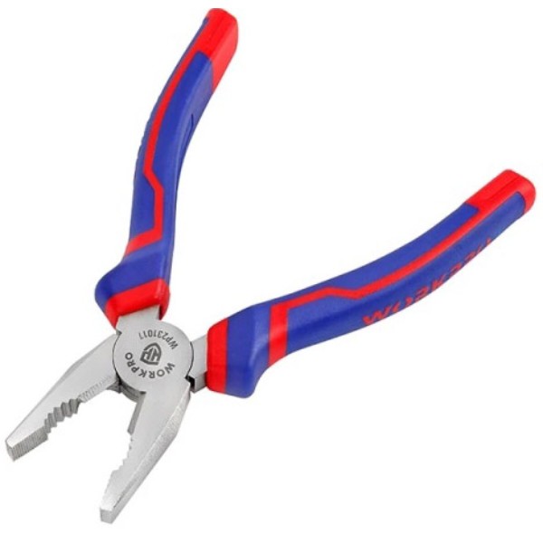 Фото - Плоскогубці WORKPRO 200 мм PRO (W031006)