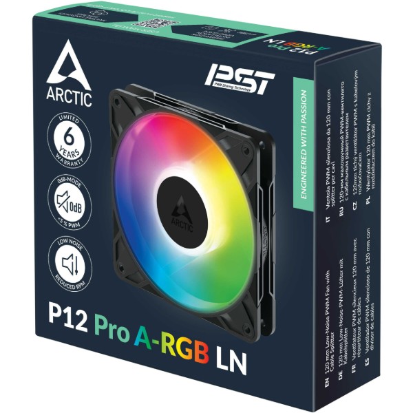 Фото - Корпусный вентилятор ARCTIC P12 Pro A-RGB LN (ACFAN00344A)