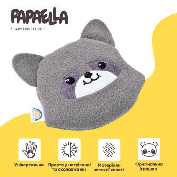 Фото - Суха грілка для малюка PAPAELLA з насінням льону 18х18 см (8-33270*003)