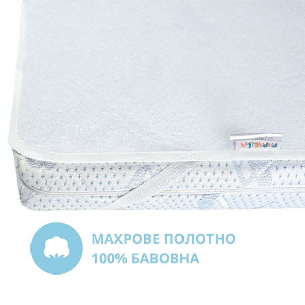 Фото - Наматрасник детский PAPAELLA Aqua Stop 4 эластичная лента по углам PAPAELLA 60х120 см (8-05245)