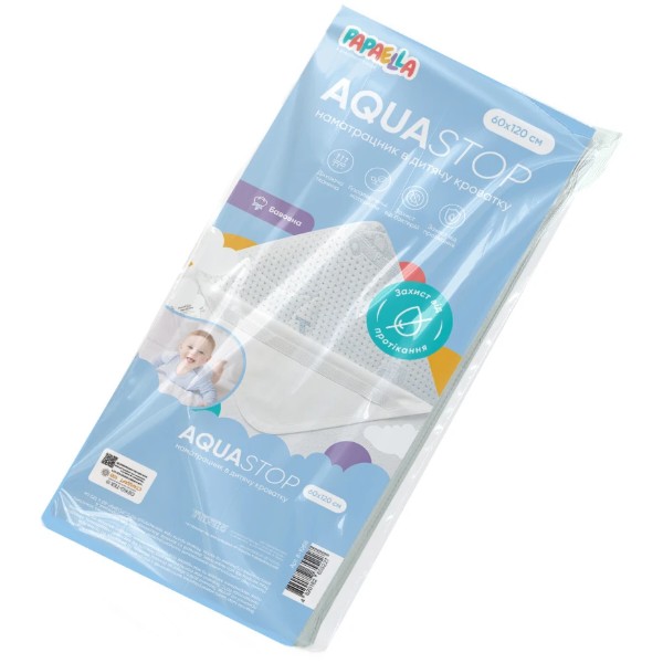 Фото - Наматрасник детский PAPAELLA Aqua Stop 4 эластичная лента по углам PAPAELLA 60х120 см (8-05245) Фото - Наматрасник детский PAPAELLA Aqua Stop 4 эластичная лента по углам PAPAELLA 60х120 см (8-05245)