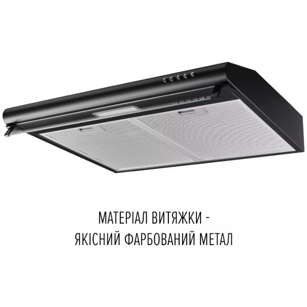 Фото - Витяжка традиційна Perfelli PL 6244 BL LED