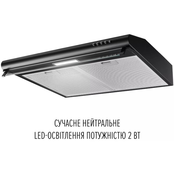 Фото - Витяжка традиційна Perfelli PL 6244 BL LED