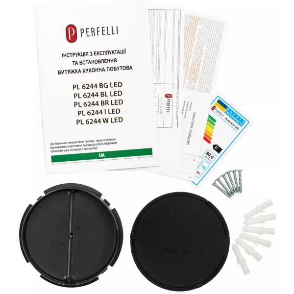 Фото - Витяжка традиційна Perfelli PL 6244 BL LED